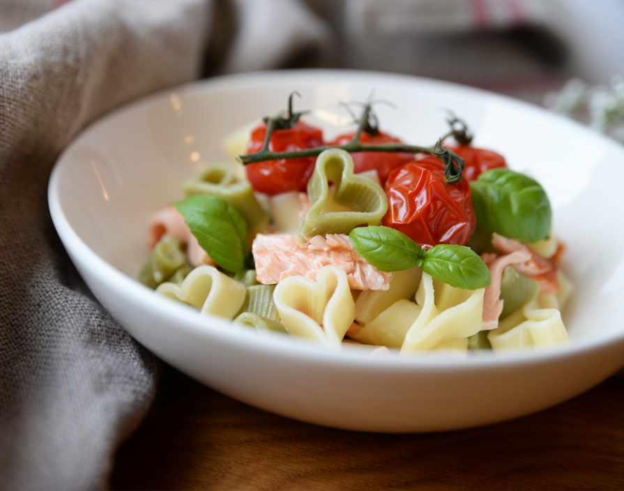 Pasta di Cuori al Salmone