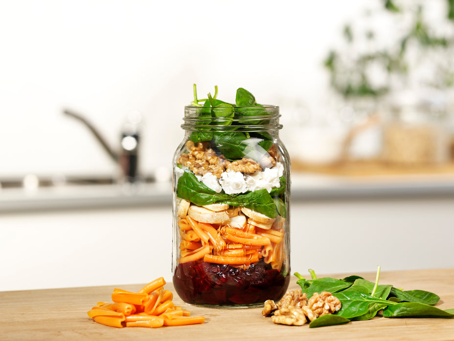 Veggie-Nudelsalat mit Roter Bete