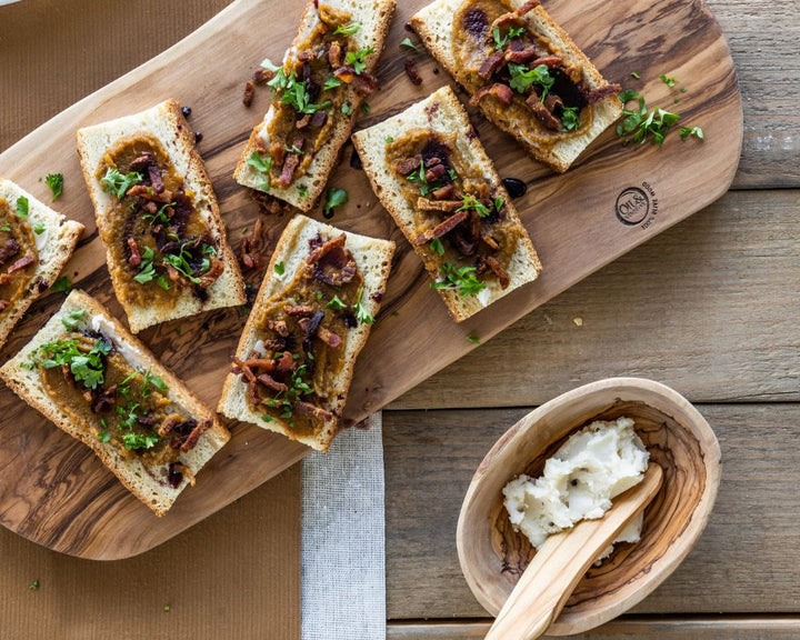 Bruschetta's mit Kürbis und Trüffel