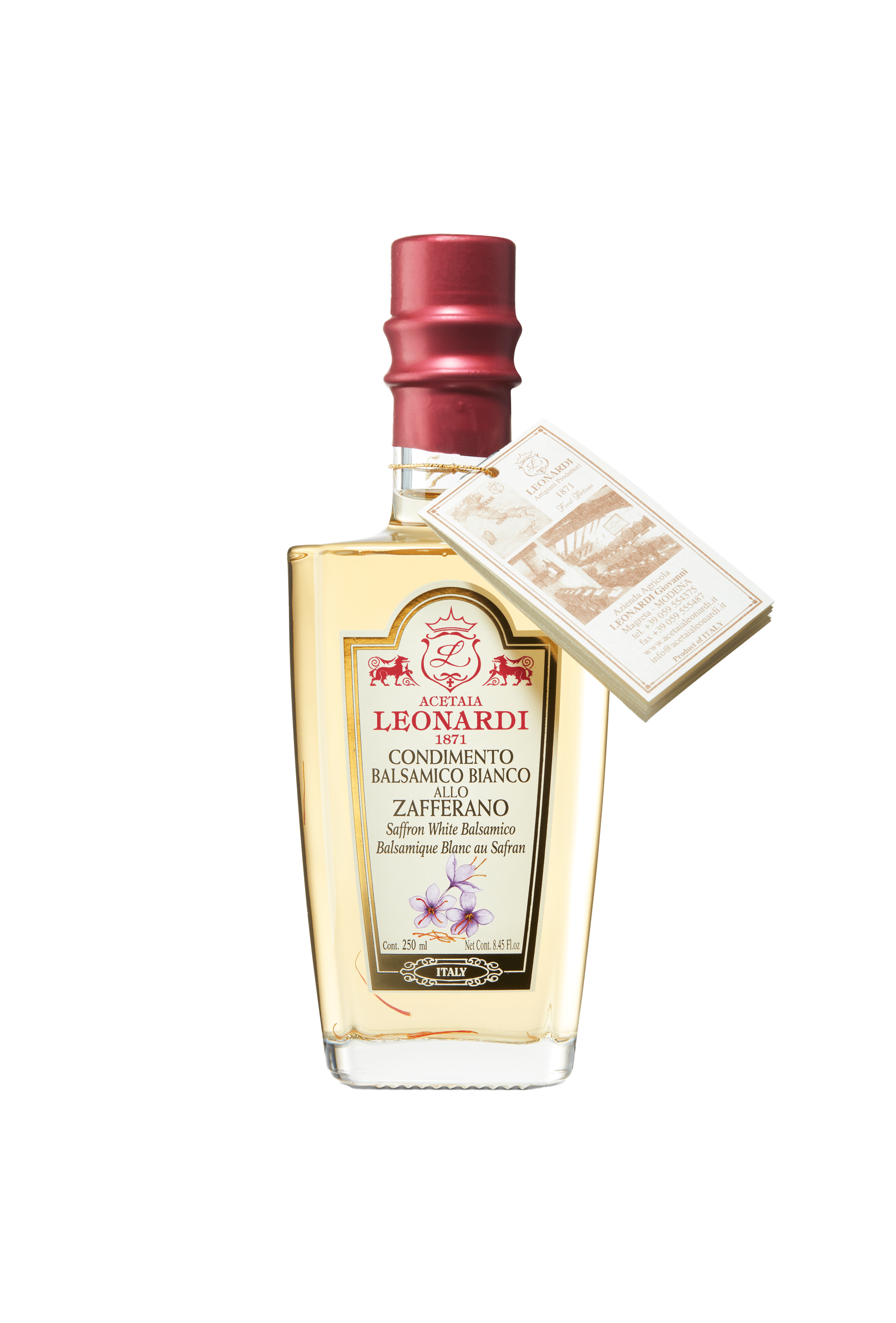 Condimento Balsamico Bianco allo Zafferano - 250 ml