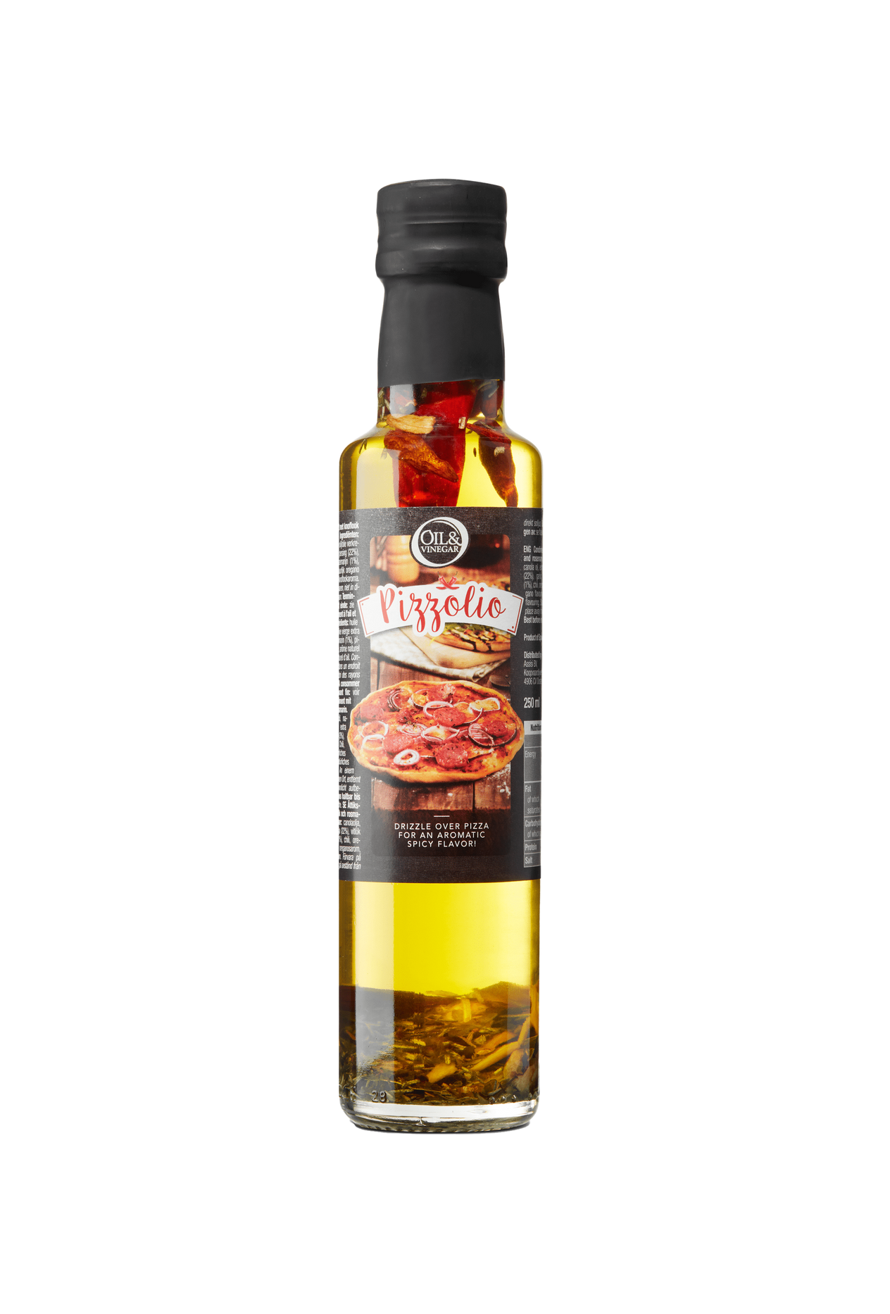 Pizzolio Natives Olivenöl Extra für Pizza - intensiv würzig - 250 ml