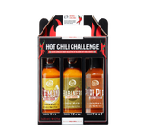 Hot Chili Challenge – Geschenkset mit 3 Chilisaucen - 3x125 ml