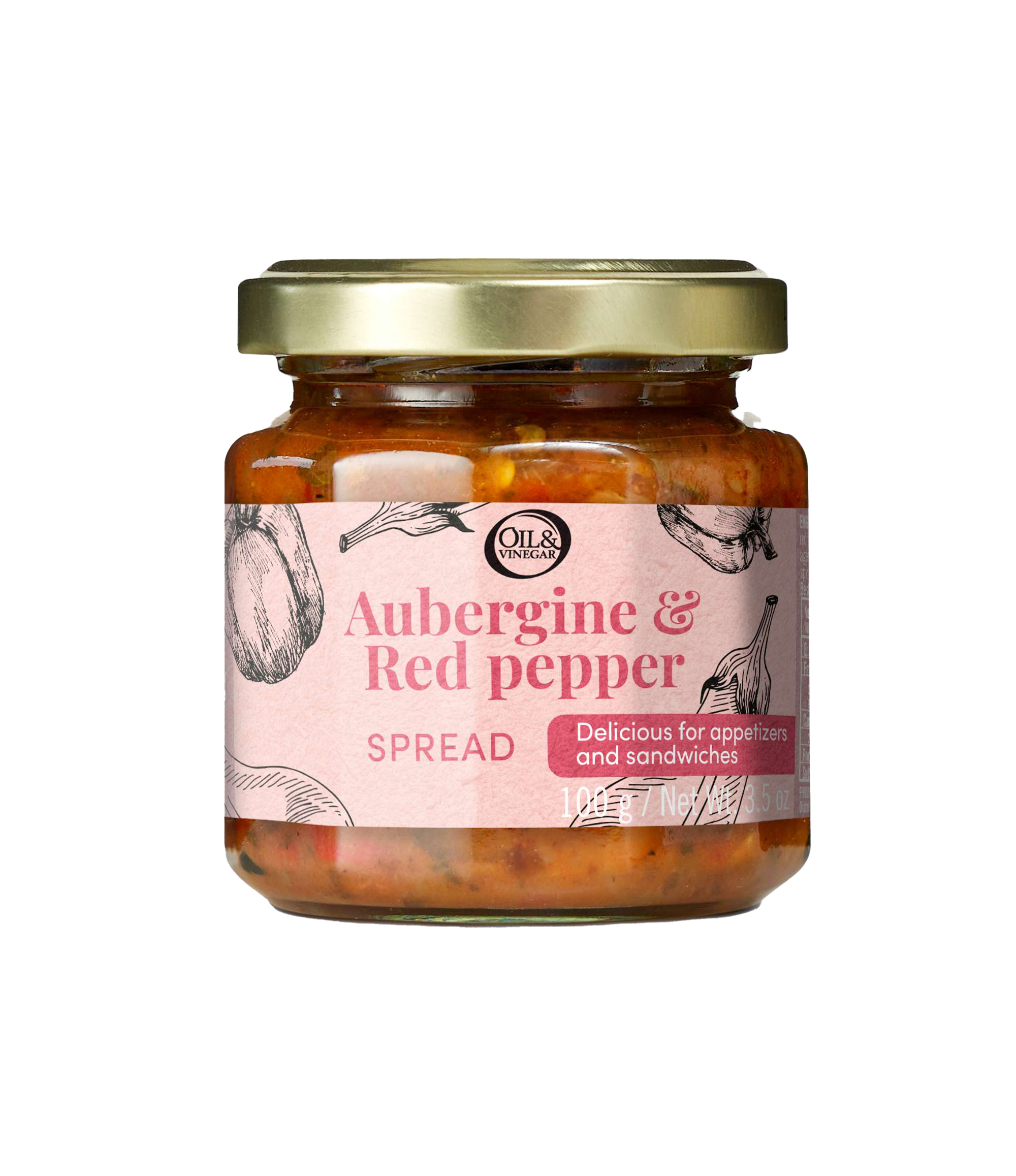 Aubergine & red pepper spread - 100 g