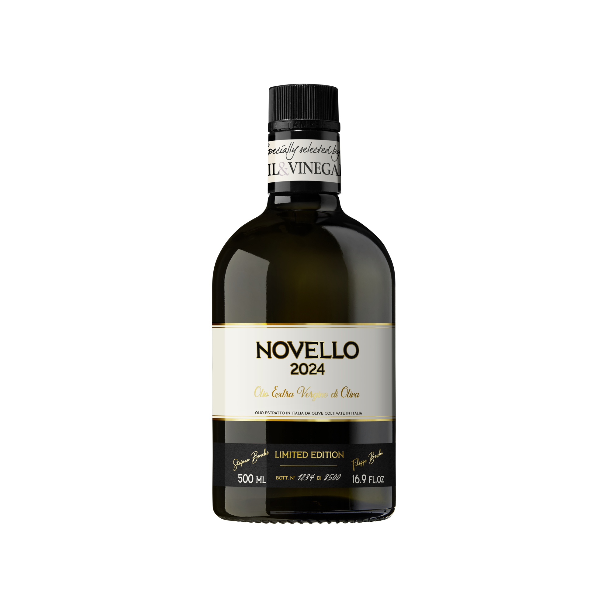 Limitierte Edition: Erste Ernte 2024/2025 - Novello Natives Olivenöl Extra - 500 ml